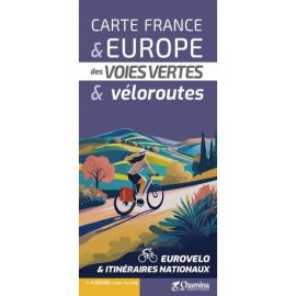 CARTE DES VELOROUTES DE FRANCE ET D'EUROPE