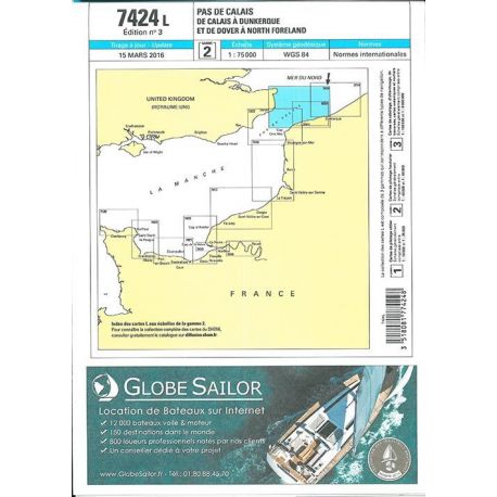 7424L PAS DE CALAIS - DE CALAIS A DUNKERQUE ET DE DOVER