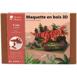 TYRANOSAURE - MAQUETTE BOIS 3D