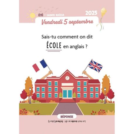 MON PREMIER CALENDRIER D'ECOLE 2025-2026