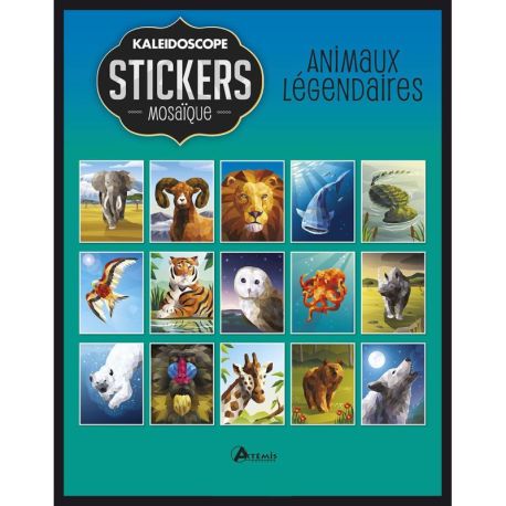 ANIMAUX LEGENDAIRES - STICKERS MOSAIQUE