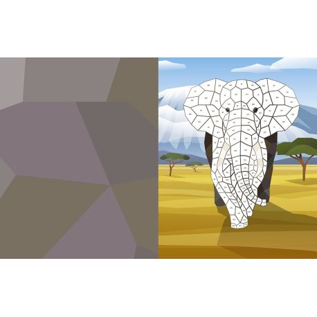 ANIMAUX LEGENDAIRES - STICKERS MOSAIQUE