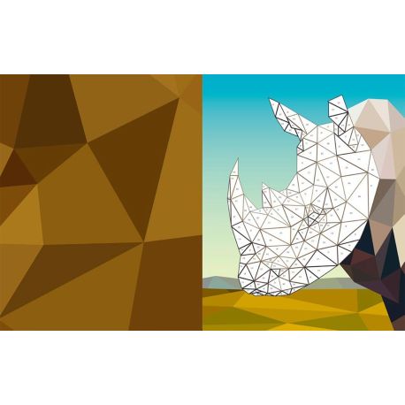 ANIMAUX SAUVAGES - STICKERS MOSAIQUE