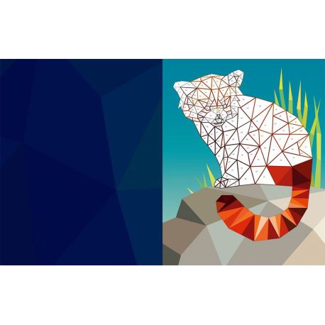 ANIMAUX SAUVAGES - STICKERS MOSAIQUE
