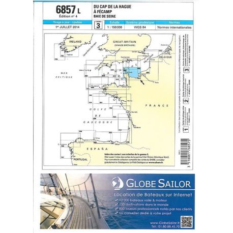 6857L DU CAP DE LA HAGUE A FECAMP BAIE DE SEINE
