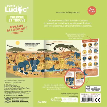 P'TIT LUDOC - CHERCHE ET TROUVE DOCU - LES ANIMAUX